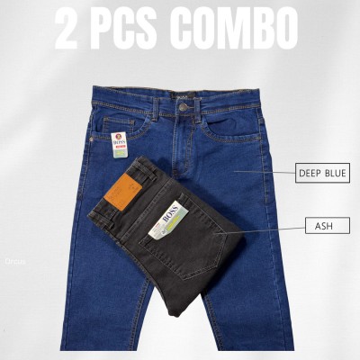 Boss Denim - 2 পিস জিন্স কম্বো প্যাক! ✨ ( sky blue & black)